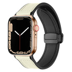Dây Đồng Hồ Da Silicone Gấp Từ Tính Cho Apple Watch Ultra 49mm / Series 8&7 45mm / SE 2&6&SE&5&4 44mm / 3&2&1 42mm, Dành Cho Apple Watch Ultra 49mm