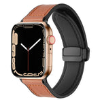 Dây Đồng Hồ Da Silicone Gấp Từ Tính Cho Apple Watch Ultra 49mm / Series 8&7 45mm / SE 2&6&SE&5&4 44mm / 3&2&1 42mm, Dành Cho Apple Watch Ultra 49mm