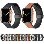 Dây Đồng Hồ Da Silicone Gấp Từ Tính Cho Apple Watch Ultra 49mm / Series 8&7 45mm / SE 2&6&SE&5&4 44mm / 3&2&1 42mm, Dành Cho Apple Watch Ultra 49mm