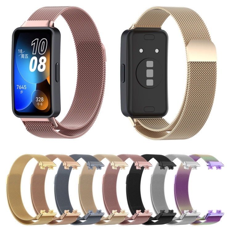 Milanese Metal Watch Band, For Huawei Band 10 / 9 / 8