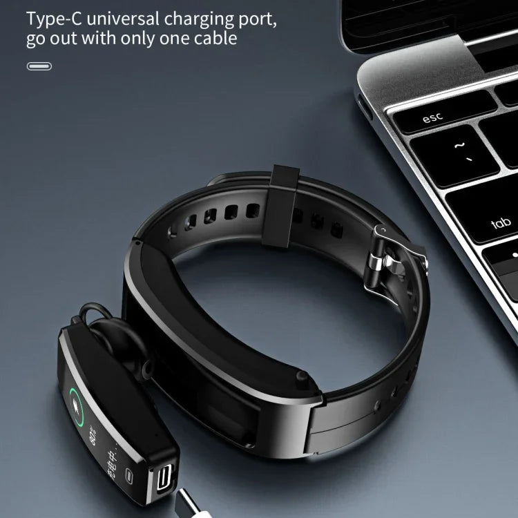 Vòng đeo tay thông minh B7 tai nghe Bluetooth, hỗ trợ theo dõi giấc ngủ / oxy trong máu / nhịp tim