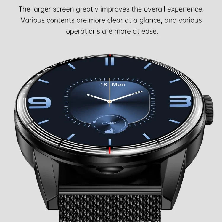 Đồng hồ thông minh R6 2 trong 1 tai nghe Bluetooth màn hình tròn 1.32 inch, hỗ trợ gọi Bluetooth / theo dõi sức khỏe