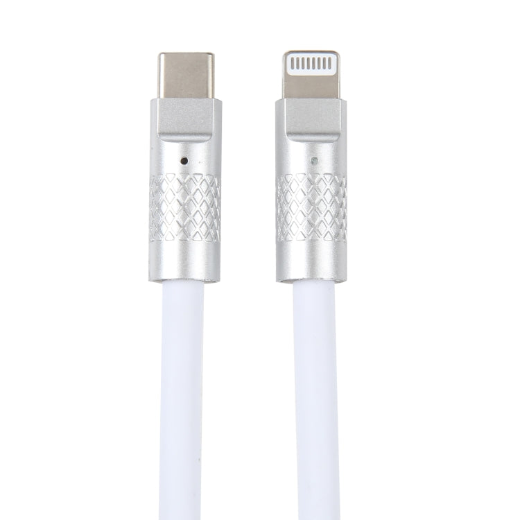 Dòng Mech 120W Cáp dữ liệu sạc nhanh USB-C / Type-C sang 8 Pin đầu kim loại silicone, dài 1.2m, 8 Pin, 1.2m Type-C sang 8 Pin