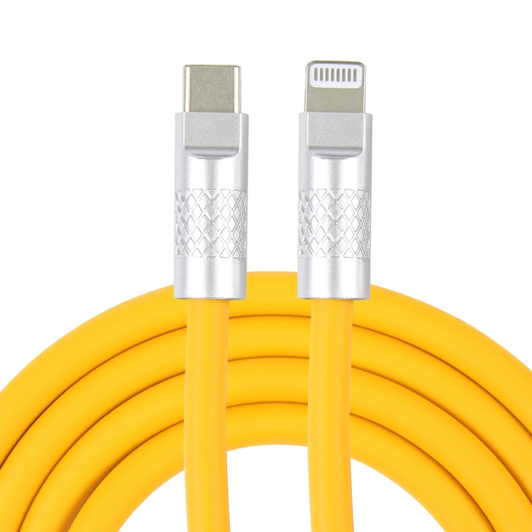 Dòng Mech 120W Cáp dữ liệu sạc nhanh USB-C / Type-C sang 8 Pin đầu kim loại silicone, dài 1.2m, 8 Pin, 1.2m Type-C sang 8 Pin