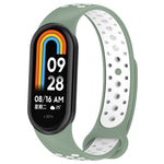 Sports Two Color Silicone Watch Band, For Xiaomi Mi Band 8