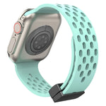 Dây đồng hồ silicone khóa từ tính, dành cho Apple Watch Series 8&7 41mm, dành cho Apple Watch Series 8&7 45mm