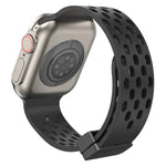 Dây đồng hồ silicone khóa từ tính, dành cho Apple Watch Series 8&7 41mm, dành cho Apple Watch Series 8&7 45mm