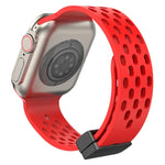 Dây đồng hồ silicone khóa từ tính, dành cho Apple Watch Series 8&7 41mm, dành cho Apple Watch Series 8&7 45mm