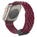 Dây đồng hồ silicone khóa từ tính, dành cho Apple Watch Series 8&7 41mm, dành cho Apple Watch Series 8&7 45mm