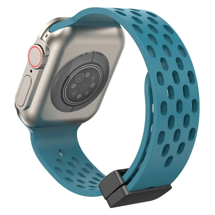 Dây đồng hồ silicone khóa từ tính, dành cho Apple Watch Series 8&7 41mm, dành cho Apple Watch Series 8&7 45mm