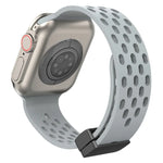 Dây đồng hồ silicone khóa từ tính, dành cho Apple Watch Series 8&7 41mm, dành cho Apple Watch Series 8&7 45mm