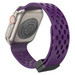 Dây đồng hồ silicone khóa từ tính, dành cho Apple Watch Series 8&7 41mm, dành cho Apple Watch Series 8&7 45mm