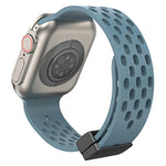 Dây đồng hồ silicone khóa từ tính, dành cho Apple Watch Series 8&7 41mm, dành cho Apple Watch Series 8&7 45mm