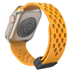 Dây đồng hồ silicone khóa từ tính, dành cho Apple Watch Series 8&7 41mm, dành cho Apple Watch Series 8&7 45mm