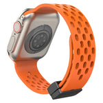 Dây đồng hồ silicone khóa từ tính, dành cho Apple Watch Series 8&7 41mm, dành cho Apple Watch Series 8&7 45mm