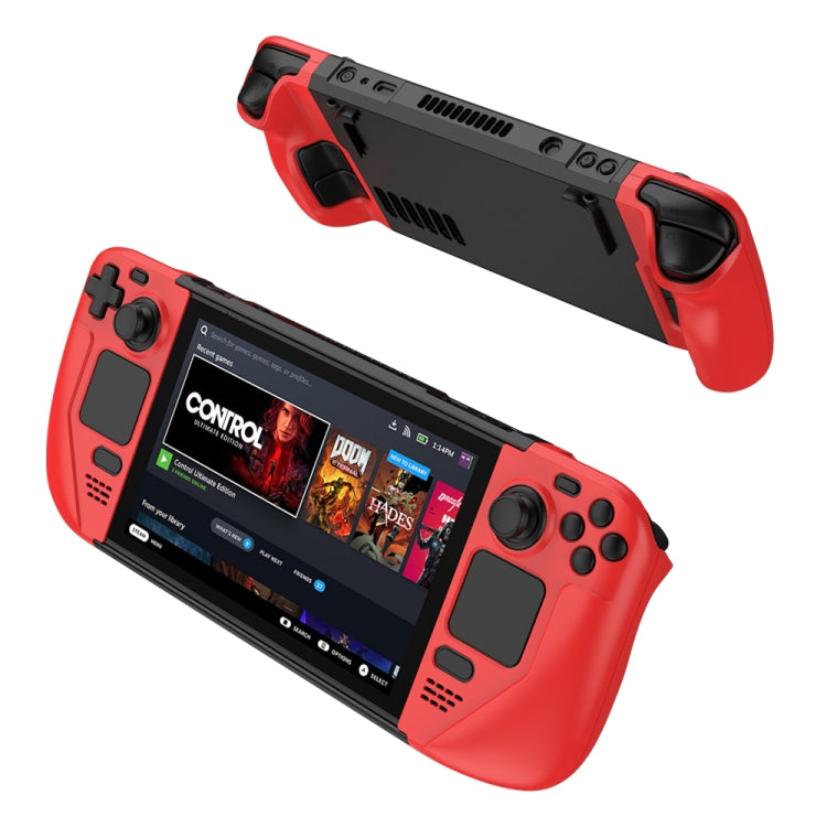 Ốp bảo vệ máy chơi game chống rơi tương phản màu GKK cho Steam Deck, Ốp GKK (Đỏ), Ốp GKK (Xanh dương), Ốp GKK (Đen)