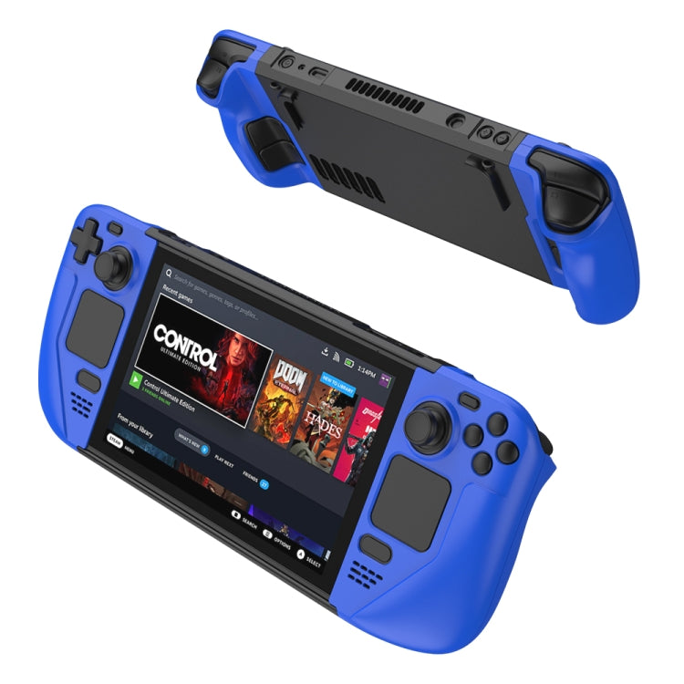Ốp bảo vệ máy chơi game chống rơi tương phản màu GKK cho Steam Deck, Ốp GKK (Đỏ), Ốp GKK (Xanh dương), Ốp GKK (Đen)