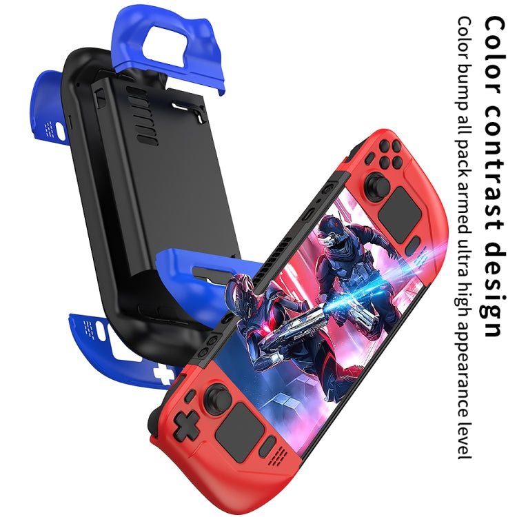 Ốp bảo vệ máy chơi game chống rơi tương phản màu GKK cho Steam Deck, Ốp GKK (Đỏ), Ốp GKK (Xanh dương), Ốp GKK (Đen)