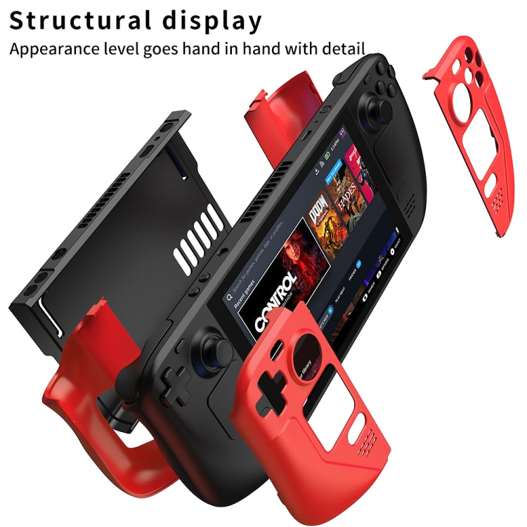 Ốp bảo vệ máy chơi game chống rơi tương phản màu GKK cho Steam Deck, Ốp GKK (Đỏ), Ốp GKK (Xanh dương), Ốp GKK (Đen)