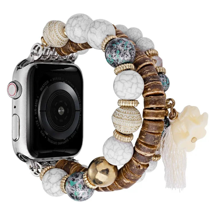 Beads Elephant Pendant Watch Band, For Apple Watch 2 42 mm, For Apple Watch 2 38mm, For Apple Watch 42mm, For Apple Watch 38mm