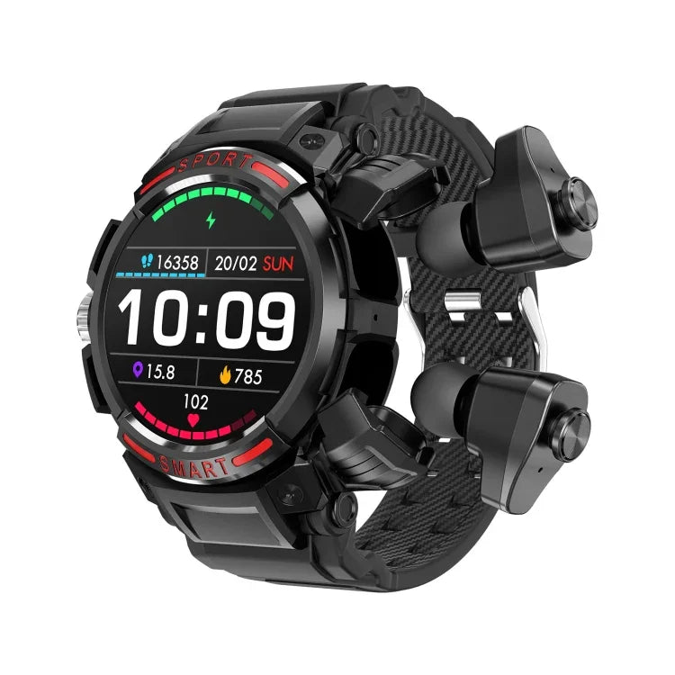 Đồng hồ thông minh OVISEN GT100 2 trong 1 tai nghe Bluetooth màn hình TFT 1.39 inch, hỗ trợ theo dõi oxy trong máu / nghe nhạc Bluetooth