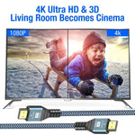 Cáp HDMI 2.0 phiên bản 4K 60Hz, dài 1m, 2m, 3m, 5m