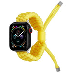 Dây đeo silicone trơn co giãn hình hạt đậu, cho Apple Watch 9 45mm, cho Apple Watch 9 41mm