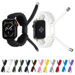 Dây đồng hồ silicone hạt đậu co giãn trơn, dành cho Apple Watch 2 42 mm, dành cho Apple Watch 38mm, dành cho Apple Watch 42mm, dành cho Apple Watch Ultra 2 49mm