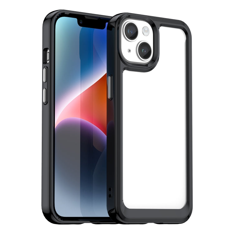 Ốp điện thoại Acrylic + TPU dòng màu sắc, dành cho iPhone 15