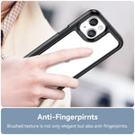 Ốp điện thoại Acrylic + TPU dòng màu sắc, dành cho iPhone 15