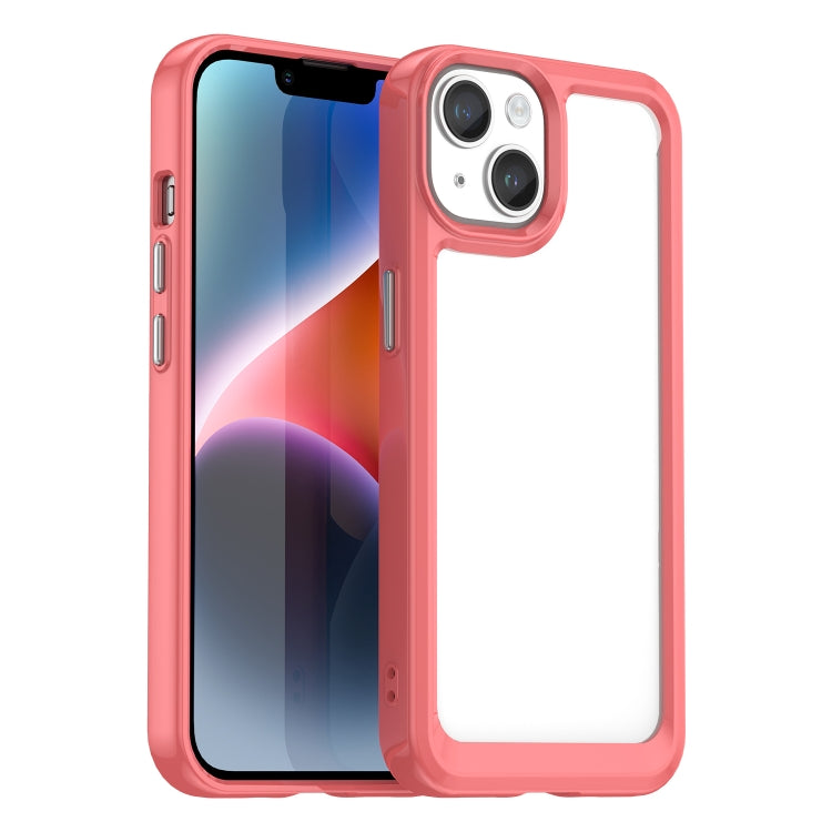 Ốp điện thoại Acrylic + TPU dòng màu sắc, dành cho iPhone 15