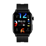 Đồng hồ thông minh sức khỏe GT22 màn hình TFT 1.85 inch dây silicone, Hỗ trợ gọi Bluetooth / Đo oxy máu cao nguyên / Nhiệt độ cơ thể / Rối loạn nhịp tim / Giám sát nhịp tim TI, Dây silicone (Đen), Dây silicone (Đen Bạc)