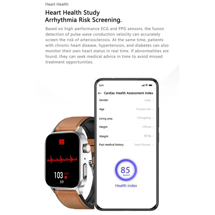 Đồng hồ thông minh sức khỏe GT22 màn hình TFT 1.85 inch dây silicone, Hỗ trợ gọi Bluetooth / Đo oxy máu cao nguyên / Nhiệt độ cơ thể / Rối loạn nhịp tim / Giám sát nhịp tim TI, Dây silicone (Đen), Dây silicone (Đen Bạc)