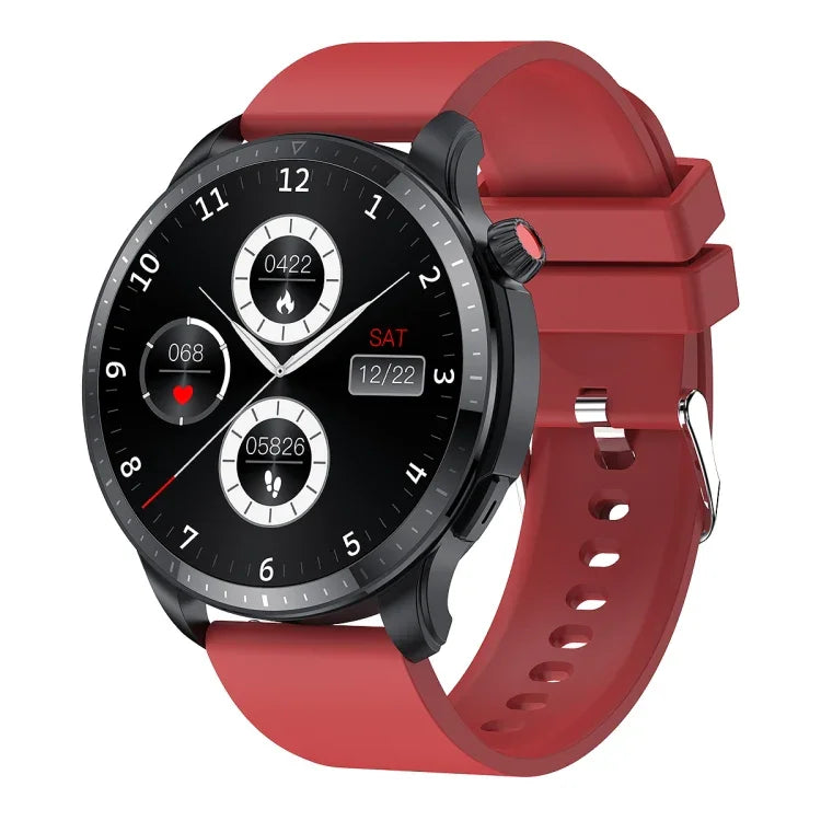 Đồng hồ thông minh T52 màn hình 1.39 inch chống nước IP67 dây silicone, Hỗ trợ gọi Bluetooth / Đo oxy máu / Giám sát nhiệt độ cơ thể, Dây silicone (Xanh dương), Dây silicone (Đen), Dây da (Đỏ)
