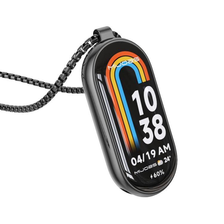 Mijobs Metal Pendant Stainless Steel Watch Necklace, For Xiaomi Smart Band 11 / 10 / 9 / 8