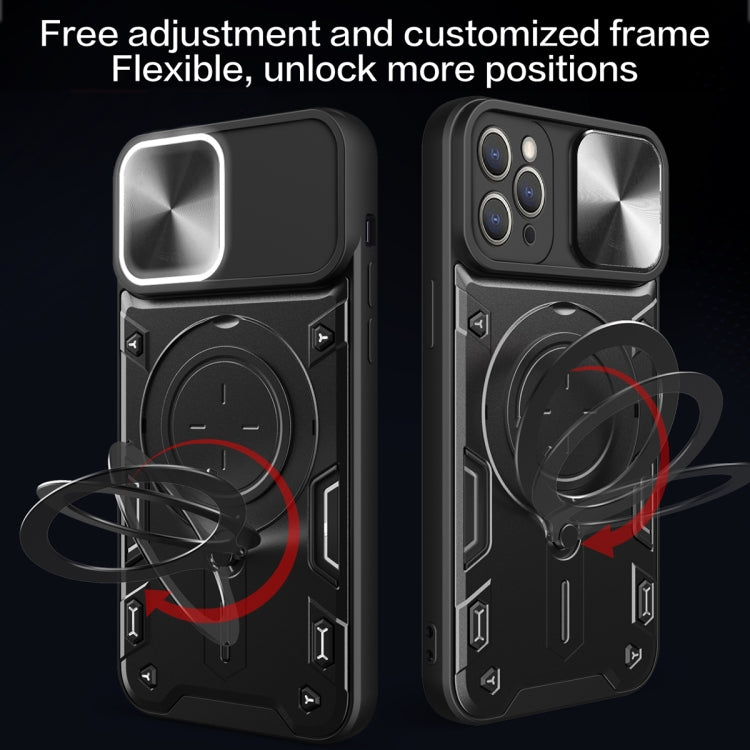 Ốp lưng điện thoại có giá đỡ nam châm trượt họa tiết CD, dành cho iPhone 11, dành cho iPhone 11 Pro