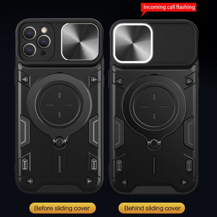 Ốp lưng điện thoại có giá đỡ nam châm trượt họa tiết CD, dành cho iPhone 11, dành cho iPhone 11 Pro