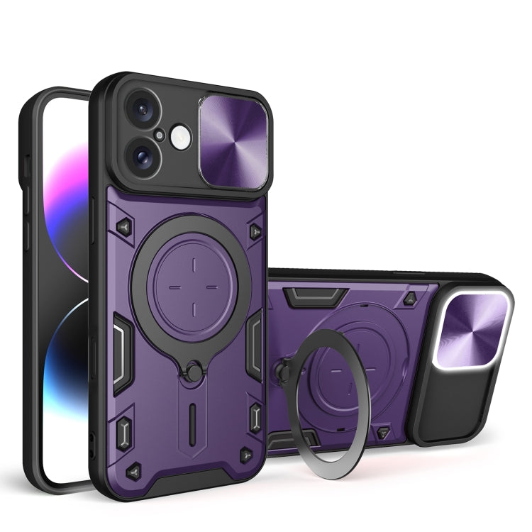 Ốp lưng điện thoại có giá đỡ nam châm trượt họa tiết CD, dành cho iPhone 17e / 16e, dành cho iPhone 17 Pro Max, dành cho iPhone 17 Pro, dành cho iPhone 17, dành cho iPhone Air, dành cho iPhone 16 Pro Max, dành cho iPhone 16 Pro, dành cho iPhone 16 Plus