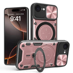 Ốp lưng điện thoại có giá đỡ nam châm trượt họa tiết CD, dành cho iPhone 17e / 16e, dành cho iPhone 17 Pro Max, dành cho iPhone 17 Pro, dành cho iPhone 17, dành cho iPhone Air, dành cho iPhone 16 Pro Max, dành cho iPhone 16 Pro, dành cho iPhone 16 Plus