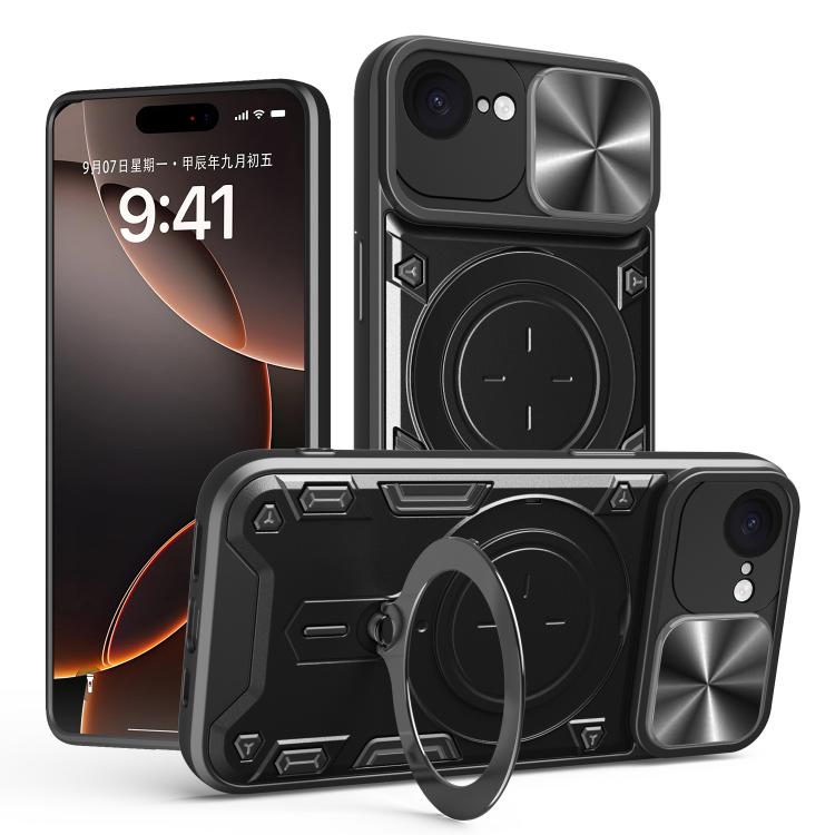 Ốp lưng điện thoại có giá đỡ nam châm trượt họa tiết CD, dành cho iPhone 17e / 16e, dành cho iPhone 17 Pro Max, dành cho iPhone 17 Pro, dành cho iPhone 17, dành cho iPhone Air, dành cho iPhone 16 Pro Max, dành cho iPhone 16 Pro, dành cho iPhone 16 Plus