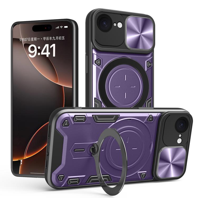 Ốp lưng điện thoại có giá đỡ nam châm trượt họa tiết CD, dành cho iPhone 17e / 16e, dành cho iPhone 17 Pro Max, dành cho iPhone 17 Pro, dành cho iPhone 17, dành cho iPhone Air, dành cho iPhone 16 Pro Max, dành cho iPhone 16 Pro, dành cho iPhone 16 Plus