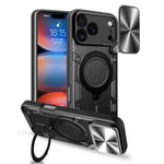 Ốp lưng điện thoại có giá đỡ nam châm trượt họa tiết CD, dành cho iPhone 17e / 16e, dành cho iPhone 17 Pro Max, dành cho iPhone 17 Pro, dành cho iPhone 17, dành cho iPhone Air, dành cho iPhone 16 Pro Max, dành cho iPhone 16 Pro, dành cho iPhone 16 Plus