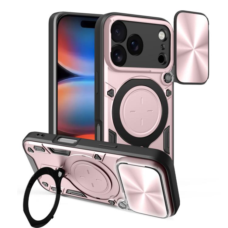 Ốp lưng điện thoại có giá đỡ nam châm trượt họa tiết CD, dành cho iPhone 17e / 16e, dành cho iPhone 17 Pro Max, dành cho iPhone 17 Pro, dành cho iPhone 17, dành cho iPhone Air, dành cho iPhone 16 Pro Max, dành cho iPhone 16 Pro, dành cho iPhone 16 Plus