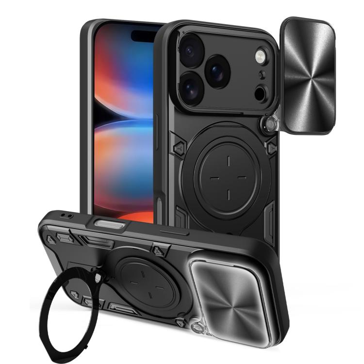 Ốp lưng điện thoại có giá đỡ nam châm trượt họa tiết CD, dành cho iPhone 17e / 16e, dành cho iPhone 17 Pro Max, dành cho iPhone 17 Pro, dành cho iPhone 17, dành cho iPhone Air, dành cho iPhone 16 Pro Max, dành cho iPhone 16 Pro, dành cho iPhone 16 Plus