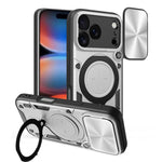 Ốp lưng điện thoại có giá đỡ nam châm trượt họa tiết CD, dành cho iPhone 17e / 16e, dành cho iPhone 17 Pro Max, dành cho iPhone 17 Pro, dành cho iPhone 17, dành cho iPhone Air, dành cho iPhone 16 Pro Max, dành cho iPhone 16 Pro, dành cho iPhone 16 Plus