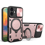 Ốp lưng điện thoại có giá đỡ nam châm trượt họa tiết CD, dành cho iPhone 17e / 16e, dành cho iPhone 17 Pro Max, dành cho iPhone 17 Pro, dành cho iPhone 17, dành cho iPhone Air, dành cho iPhone 16 Pro Max, dành cho iPhone 16 Pro, dành cho iPhone 16 Plus