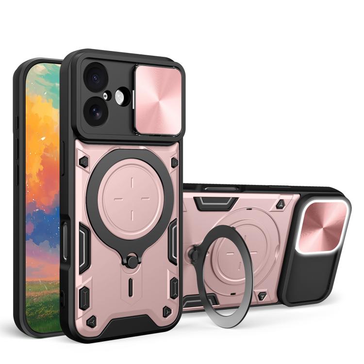 Ốp lưng điện thoại có giá đỡ nam châm trượt họa tiết CD, dành cho iPhone 17e / 16e, dành cho iPhone 17 Pro Max, dành cho iPhone 17 Pro, dành cho iPhone 17, dành cho iPhone Air, dành cho iPhone 16 Pro Max, dành cho iPhone 16 Pro, dành cho iPhone 16 Plus