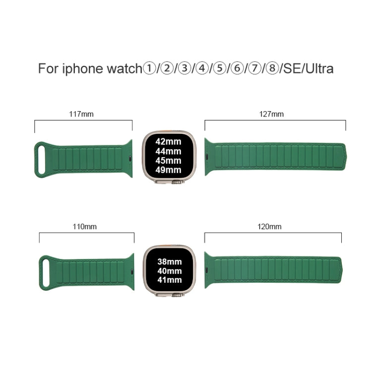 Dây đồng hồ silicone vòng nam châm, dành cho Apple Watch 7 41mm, dành cho Apple Watch 7 45mm, dành cho Apple Watch SE 40mm