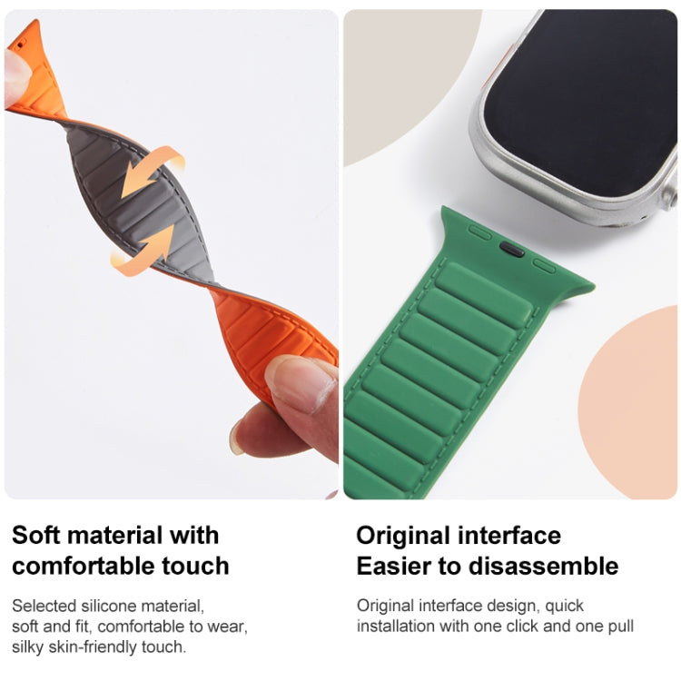 Dây đồng hồ silicone vòng nam châm, dành cho Apple Watch 7 41mm, dành cho Apple Watch 7 45mm, dành cho Apple Watch SE 40mm