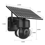 Camera IP dome năng lượng mặt trời chống nước IP66 SHIWOJIA 4G 3MP, âm thanh hai chiều, phát hiện chuyển động PIR và quan sát ban đêm, EU, AU, US